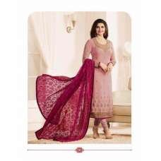 Hot Pink Designer Party Wear Indian Churidar Suit
