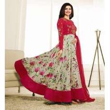 Red Formal Anarkali Suit Indian Bollywood Dress Red Formal Anarkali Suit Indian Bollywood Dress