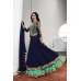 K3931 NAVY BLUE KASEESH PRACHI DESIGNER ANARKALI SUIT