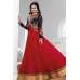 K3934 RED AND BLUE PARTY ANARKALI SUIT