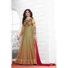 K3935 MENDHI GREEN EID PARTY ANARKALI SUIT