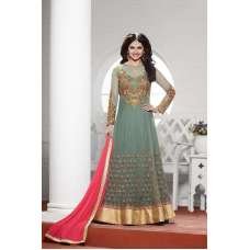 K3937 GREY KASEESH PRACHI-19 DESIGNER ANARKALI SUIT