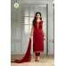K4111 GOLDEN AND RED KASEESH PRACHI-21 JACKET STYLE SALWAR KAMEEZ SUIT 