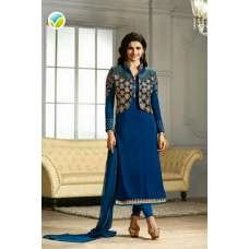 K4115 BLUE KASEESH PRACHI-21 JACKET STYLE SALWAR KAMEEZ SUIT K4115 BLUE KASEESH PRACHI-21 JACKET STYLE SALWAR KAMEEZ SUIT