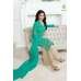Turquoise Indian Palazzo Suit Designer Party Dress Turquoise Indian Palazzo Suit Designer Party Dress