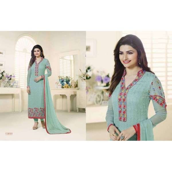 Turquoise Indian Salwar Suit Party Wear Designer Dress