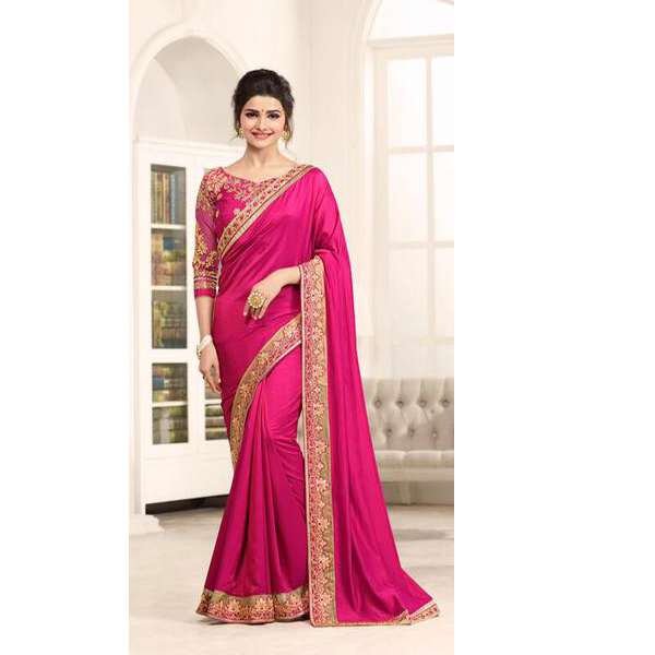 Pink Indian Wedding Saree Bollywood Design