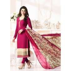 RED KASEESH SILKINA ROYAL CREPE 9 PARTY WEAR SUIT