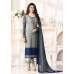 Grey Crepe Party Suit Pakistani Salwar Kameez