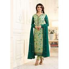 Rama Green Printed Pakistani Suit Bollywood Style Salwar Kameez