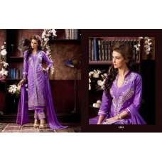 Purple Pakistani Cotton Dress Salwar Kameez Suit