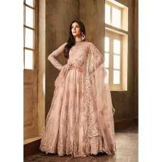 PEACH INDIAN DESIGNER PARTY & WEDDING GOWN 