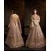 Rose Net Georgette Heavy Embroidered Wedding Dress