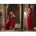 Red Fancy Party Suit Indian Elegant Dress 