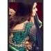 MZ4705 NAVY BLUE/GREEN MAISHA AZARA BRIDAL WEDDING WEAR DRESS