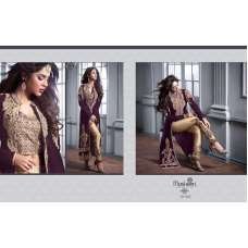M20004 PLUM MASKEEN GEORGETTE BY MAISHA PARTY WEAR SUIT