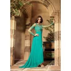 Turquoise Anarkali Suit Maisha Designer Dress