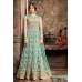 Turquoise Indian Ethnic Suit Embroidered Anarkali Dress Turquoise Indian Ethnic Suit Embroidered Anarkali Dress
