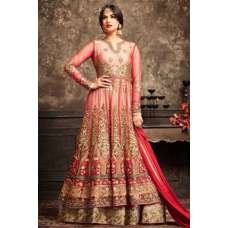 Red Heavy Embellished Gown Pakistani Designer Anarkali Suit