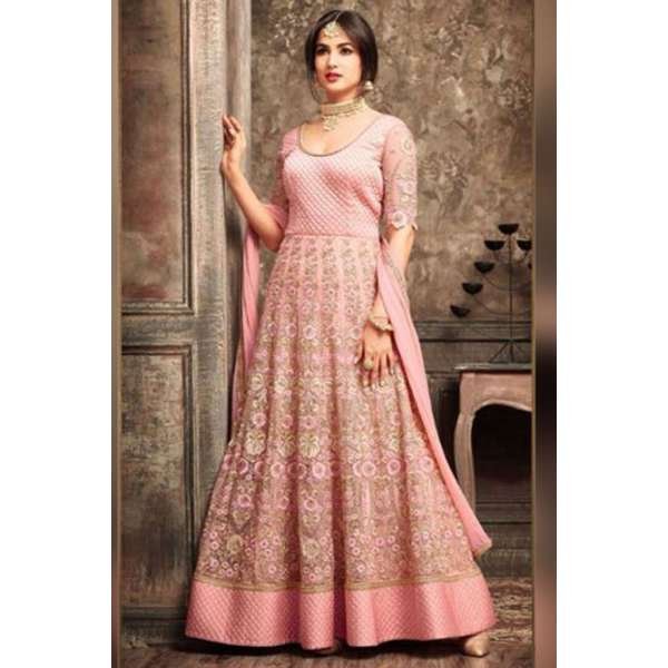 5108 PINK MAISHA JAWARIYA WEDDING WEAR BRIDAL LEHENGA