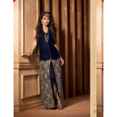 M2509 Dress Blue MAISHA MASKEEN VELVET SUIT.