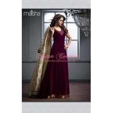 Maroon Cream Maisha Silky Jacket Dress Party Suit Maroon Cream Maisha Silky Jacket Dress Party Suit