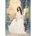 BRILLIANT WHITE INDIAN PAKISTANI PARTY WEAR ANARKALI DRESS