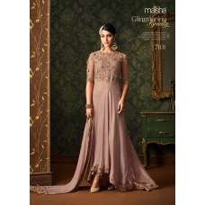 Lilac Pink Indian Wedding Party Bridesmaid Designer Gown 