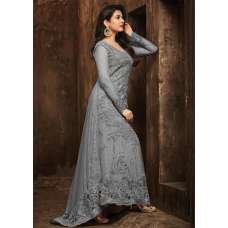 GREY INDIAN PAKISTANI WEDDING TRAIL GOWN (3 weeks delivery) GREY INDIAN PAKISTANI WEDDING TRAIL GOWN (3 weeks delivery)