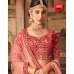 RED HEAVY EMBROIDERED INDIAN PUNJABI WEDDING LEHENGA 