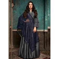 Silver Grey Pure Silk Evening Party Gown (3 weeks delivery) Silver Grey Pure Silk Evening Party Gown (3 weeks delivery)