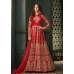 Red Indian Party Wear Asian Anarkali Wedding Bridal Dress