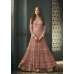 Rose Indian Party Wear Asian Anarkali Wedding Bridal Dress