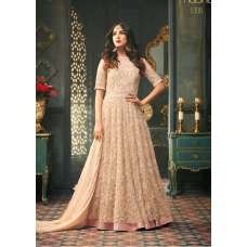 Peach Indian Party Wear Asian Anarkali Wedding Dress