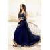 NAVY BLUE WEDDING WEAR INDIAN ANARKALI DRESS