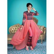 Pink Indian Punjabi Suit Georgette Party Dress