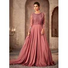 Rose Pink Indian Pakistani Style Wedding Maxi Gown Rose Pink Indian Pakistani Style Wedding Maxi Gown