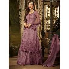 PURPLE INDIAN WEDDING WEAR SHARARA STYLE SUIT PURPLE INDIAN WEDDING WEAR SHARARA STYLE SUIT