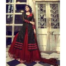 Black and Red Mohini Wedding Anarkali Lehenga Dress Black and Red Mohini Wedding Anarkali Lehenga Dress