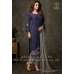 LAVISHING BLUE AND GREY PARTY WEAR SALWAR SUIT