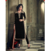 M23002 BLACK MOHINI GLAMOUR VELVET PARTY WEARS SUIT