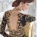 SAINX 12003-A  Z PLUS GOLD AND BLACK COLOUR LEHENGA DRESS