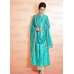 LIMPET SHELL BLUE ELEGANT NAIRRA NAKKASHI STRAIGHT CUT SUIT 