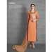 Orange Pakistani Designer Formal Shalwar Kamiz Suit