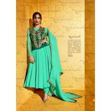 GREEN PAKISTANI DESIGNER WEDDING FROCK SUIT