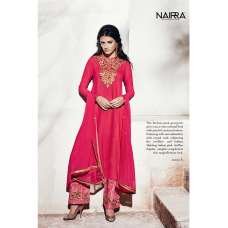Fuchsia Pink Embroidered Indian Ethnic Suit