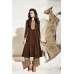 Brown Embroidered Georgette Indian Salwar Suit