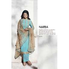 Sky Blue Pakistani Designer Wedding Salwar Suit 