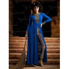 Blue Authentic Indian Designer Party Wear Suit
