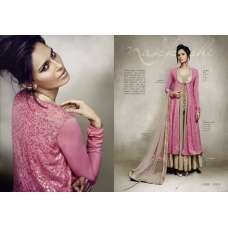 Pink and Gold Indian Anarkali Gown Pink and Gold Indian Anarkali Gown